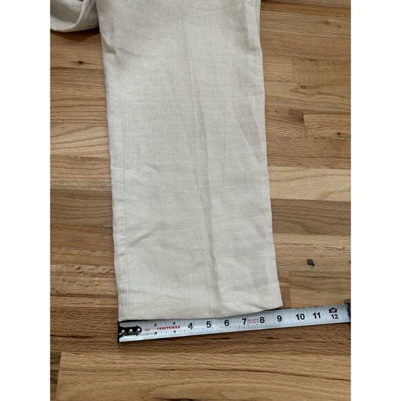 NWT Tommy Bahama Relax Natural Linen On The Beach Wide-Leg Pant Size Large $98 - Picture 10 of 11